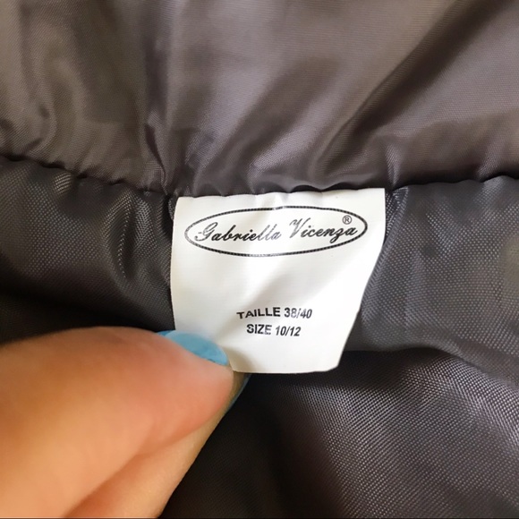 🐑 GABRIELLA VICENZA GREY SHIMMERY PUFFER JACKET! - Picture 8 of 12